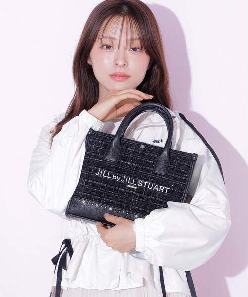 JILL by JILL STUART(ジルバイジルスチュアート)の「ビジューツイードショルダートート(ショルダーバッグ・レディース・ブラック/ネイビー/ピンク/ホワイト・FREE)」の7枚目の写真
