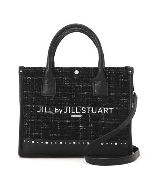 JILL by JILL STUART(ジルバイジルスチュアート)の「ビジューツイードショルダートート(ショルダーバッグ・レディース・ブラック/ネイビー/ピンク/ホワイト・FREE)」の9枚目の写真