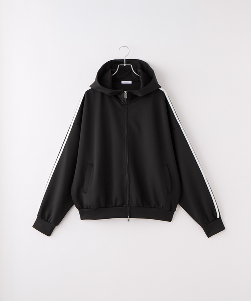 cussil(クシル)の「【cussil/クシル】サイドラインハイネックデザインダブルジップパーカー(パーカー・メンズ・ブラック・M/S/L)」の13枚目の写真