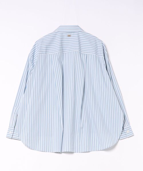 MICHAEL KORS(マイケルコース)の「ストレッチ コットン ブレンド ストライプ シャツ(シャツ/ブラウス・レディース・ブルー系・XXS/XS/S)」の2枚目の写真