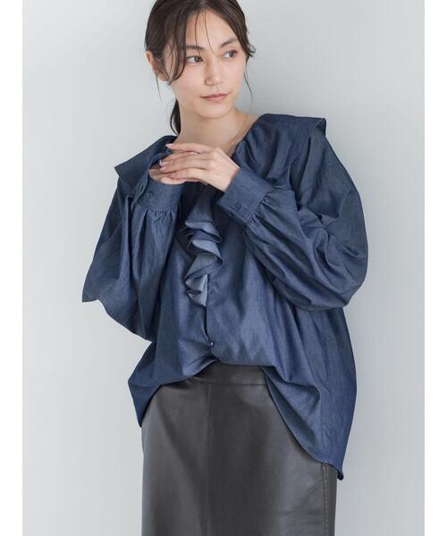 Te chichi(テチチ)の「アソートフリルブラウス(シャツ/ブラウス・レディース・ブラック/オレンジ/ブルー・F)」の19枚目の写真