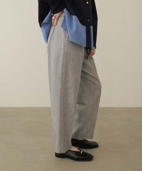 Bou Jeloud(ブージュルード)の「SLIM UP+タックパンツ(スラックス・レディース・グレー/ブラック・40/38)」の19枚目の写真