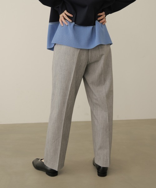 Bou Jeloud(ブージュルード)の「SLIM UP+タックパンツ(スラックス・レディース・グレー/ブラック・40/38)」の21枚目の写真