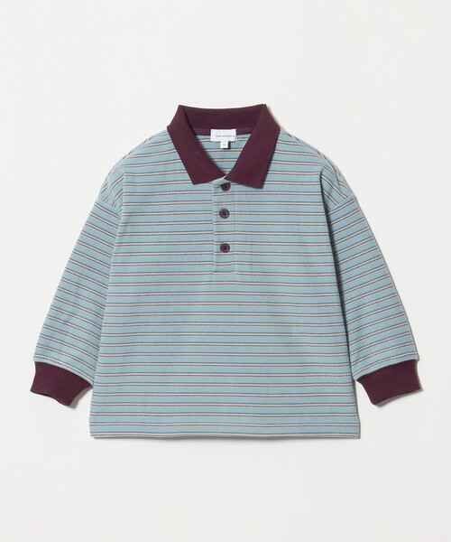 green label relaxing(グリーンレーベルリラクシング)の「起毛フライス ボーダー 襟付き ロングスリーブ / キッズ 100cm-160cm(シャツ/ブラウス・キッズ・ダークブラウン/ブラック/ライトブルー・100cm/130cm/120cm/160cm/150cm/110cm/140cm)」の17枚目の写真