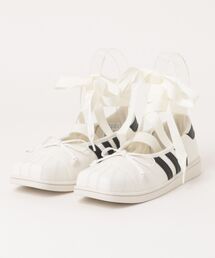 ADIDAS アディダス SUPERSTAR SQ BALLET W スーパースター SQ バレエ W LB3786 OFFW/CORE/CORE
