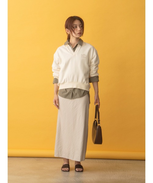 COHINA(コヒナ)の「【COHINA×UMBRO】スキッパーライトスウェット 【低身長・小柄女性】(スウェット・レディース・ブラウン/ボルドー/アイボリー・ONE SIZE)」の10枚目の写真