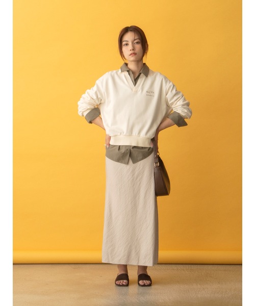 COHINA(コヒナ)の「【COHINA×UMBRO】スキッパーライトスウェット 【低身長・小柄女性】(スウェット・レディース・ブラウン/ボルドー/アイボリー・ONE SIZE)」の11枚目の写真