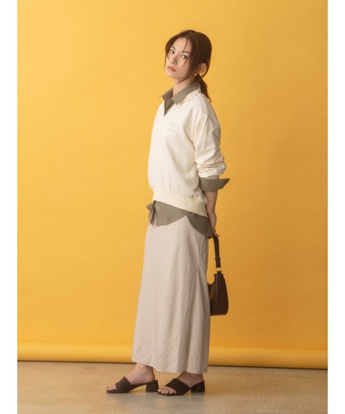 COHINA(コヒナ)の「【COHINA×UMBRO】スキッパーライトスウェット 【低身長・小柄女性】(スウェット・レディース・ブラウン/ボルドー/アイボリー・ONE SIZE)」の12枚目の写真