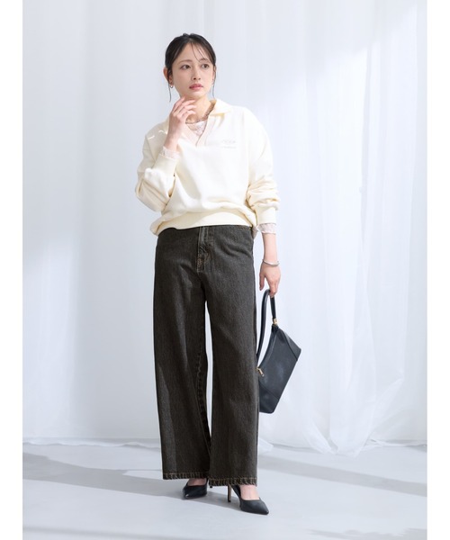 COHINA(コヒナ)の「【COHINA×UMBRO】スキッパーライトスウェット 【低身長・小柄女性】(スウェット・レディース・ブラウン/ボルドー/アイボリー・ONE SIZE)」の19枚目の写真