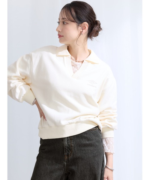 COHINA(コヒナ)の「【COHINA×UMBRO】スキッパーライトスウェット 【低身長・小柄女性】(スウェット・レディース・ブラウン/ボルドー/アイボリー・ONE SIZE)」の15枚目の写真