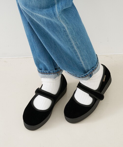 ALBEROLA（アルベローラ）の「【WEB限定】【ALBEROLA】一部別注 ベルベットメリージェーン（その他シューズ・レディース・ブラック/ブラウン/チャコールグレー・38/37/36）」の7枚目の写真