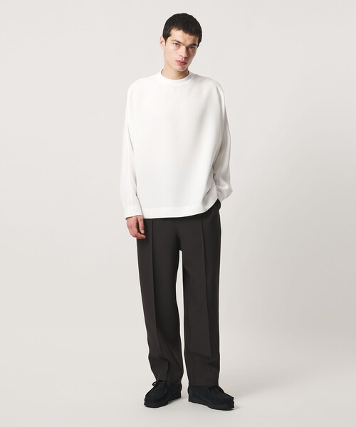 UNITED ARROWS & SONS by DAISUKE OBANA(ユナイテッドアローズアンドサンズバイダイスケオバナ)の「<D.O UNITED ARROWS BY DAISUKE OBANA>+10 DLMN/LS CREW 26AW/ロングスリーブTシャツ(Tシャツ/カットソー・メンズ・ホワイト/ブラック・L/S/M/XL)」の7枚目の写真