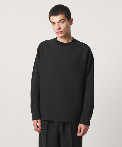 UNITED ARROWS & SONS by DAISUKE OBANA(ユナイテッドアローズアンドサンズバイダイスケオバナ)の「<D.O UNITED ARROWS BY DAISUKE OBANA>+10 DLMN/LS CREW 26AW/ロングスリーブTシャツ(Tシャツ/カットソー・メンズ・ホワイト/ブラック・L/S/M/XL)」の9枚目の写真