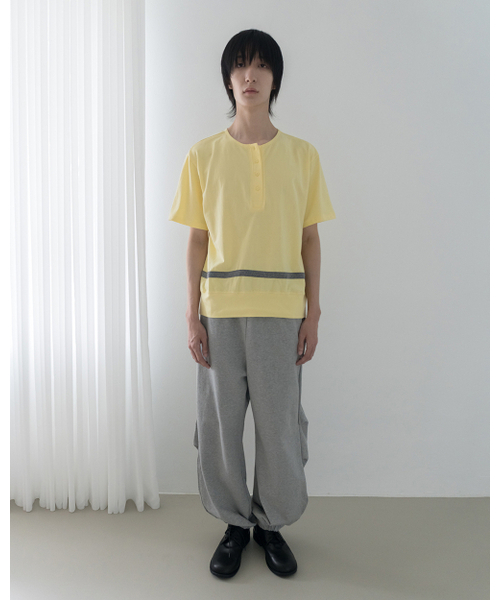 SILENTSYLLABLE（サイレント シラブル）の「Volume jogger pants / Melange gray（スウェットパンツ・メンズ・その他・0/1）」の3枚目の写真