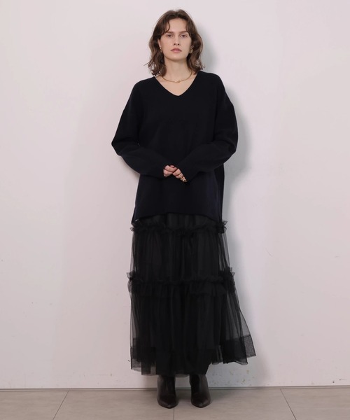 CADUNE(カデュネ)の「Bella深vニット(ニット/セーター・レディース・ミント/ピンク/レッド/ネイビー/ホワイト・38)」の20枚目の写真