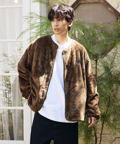 FREAK'S STORE（フリークスストア）の「限定展開 ワンポイントロゴ リバーシブル クルーネック ブルゾン（ブルゾン・メンズ・レオパード/オリーブ/ブラック/チャコールグレー/ネイビー・MEDIUM/LARGE/X-LARGE/SMALL）」の13枚目の写真