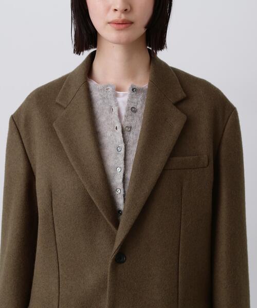 YLEVE(イレーヴ)の「YLEVE / NON MULESING WOOL OVERDYE MELTON JACKET(テーラードジャケット・レディース・ブラウン/グレー・1/0)」の17枚目の写真