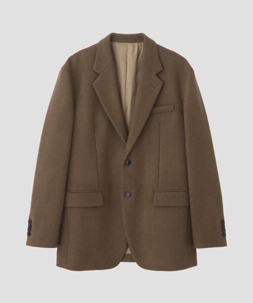 YLEVE(イレーヴ)の「YLEVE / NON MULESING WOOL OVERDYE MELTON JACKET(テーラードジャケット・レディース・ブラウン/グレー・1/0)」の21枚目の写真