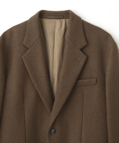 YLEVE(イレーヴ)の「YLEVE / NON MULESING WOOL OVERDYE MELTON JACKET(テーラードジャケット・レディース・ブラウン/グレー・1/0)」の11枚目の写真