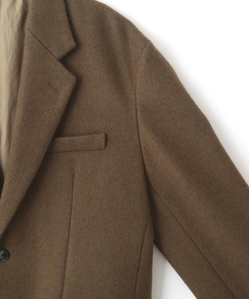 YLEVE(イレーヴ)の「YLEVE / NON MULESING WOOL OVERDYE MELTON JACKET(テーラードジャケット・レディース・ブラウン/グレー・1/0)」の12枚目の写真