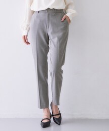 【着丈が選べる】ウォームストレッチテーパードパンツ《XS-トールL/吸湿発熱/ストレッチ/洗濯機OK》