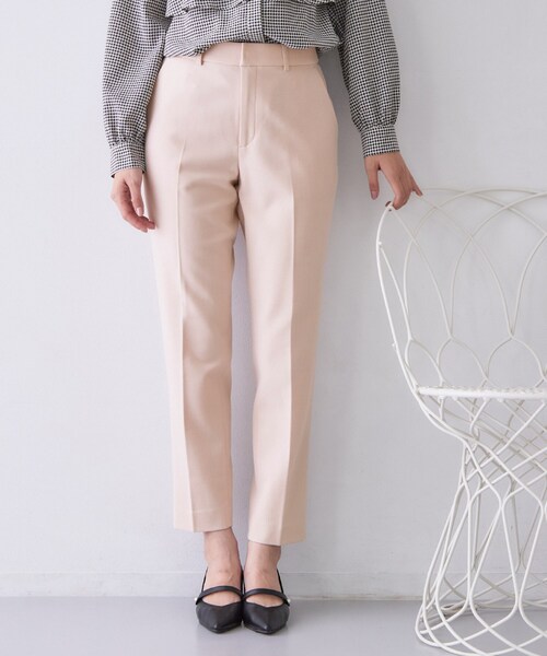 index(インデックス)の「【着丈が選べる】ウォームストレッチテーパードパンツ《XS-トールL/吸湿発熱/ストレッチ/洗濯機OK》(その他パンツ・レディース・チャコールグレー/アイボリー/ピンク/グレー/ブラック/ブラウン系その他・40/38/34/02/36/44/42/03)」の6枚目の写真