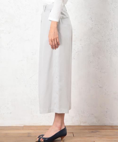 green label relaxing(グリーンレーベルリラクシング)の「CR TE TK クロップドWIDE パンツ◆(その他パンツ・レディース・ライトグレー/ネイビー・40/38)」の12枚目の写真