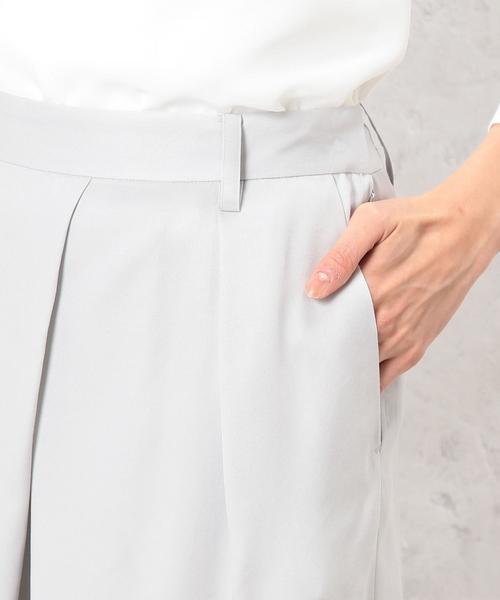 green label relaxing(グリーンレーベルリラクシング)の「CR TE TK クロップドWIDE パンツ◆(その他パンツ・レディース・ライトグレー/ネイビー・40/38)」の15枚目の写真