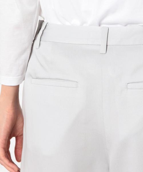 green label relaxing(グリーンレーベルリラクシング)の「CR TE TK クロップドWIDE パンツ◆(その他パンツ・レディース・ライトグレー/ネイビー・40/38)」の16枚目の写真