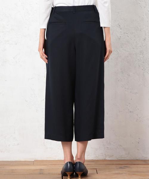 green label relaxing(グリーンレーベルリラクシング)の「CR TE TK クロップドWIDE パンツ◆(その他パンツ・レディース・ライトグレー/ネイビー・40/38)」の8枚目の写真