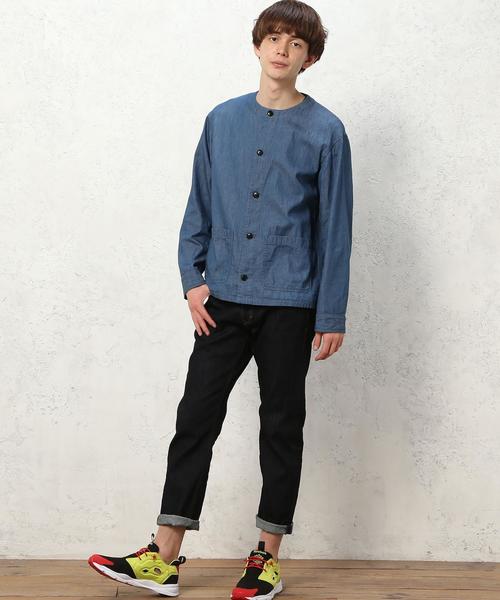 green label relaxing（グリーンレーベルリラクシング）の「SC 825 TAPER 9分丈 デニムパンツ◆（デニムパンツ・メンズ・ネイビー・X-LARGE/MEDIUM/SMALL/LARGE）」の4枚目の写真