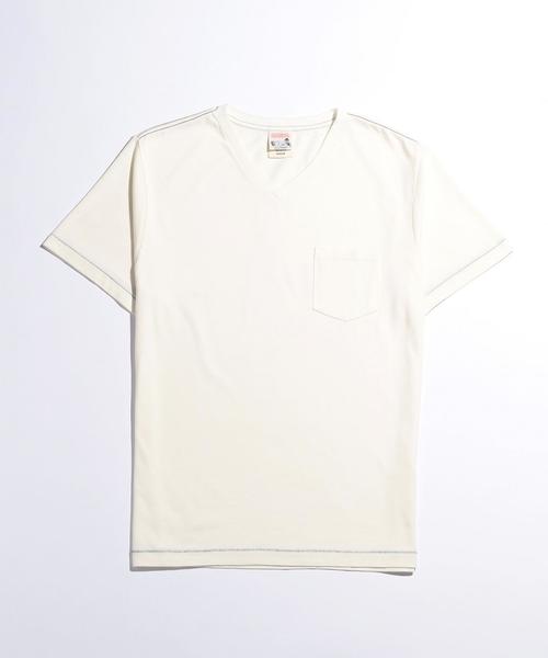 GLAD HAND(グラッドハンド)の「【別注】 <GLAD HAND> V/N TEE/Tシャツ □□◆(Tシャツ/カットソー・メンズ・ホワイト・MEDIUM/SMALL/LARGE)」の1枚目の写真