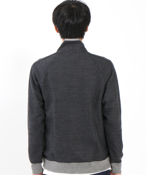 ABAHOUSE(アバハウス)の「【Recency of Mine】ハニカム トラックジャケット(ブルゾン・メンズ・ネイビー/グレー・46/48/44)」の4枚目の写真