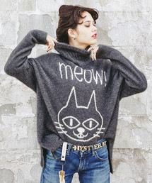 HYSTERIC GLAMOUR | MEOW編込 プルオーバー(ニット/セーター)