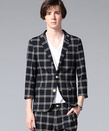 GUILD PRIME ギルドプライム テディボーイ タータンチェックジャケット GUILD PRIME（ギルドプライム）の「【GUILD PRIME】MENS タータン