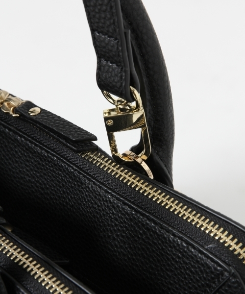A part by（アパートバイ）の「【A4サイズOK】スクエア２WAYポケBAG　746515 （ショルダーバッグ・レディース・グレイッシュブルー/ブラック/アイボリー・FREE）」の4枚目の写真