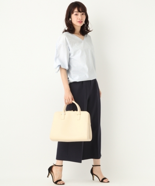 A part by（アパートバイ）の「【A4サイズOK】スクエア２WAYポケBAG　746515 （ショルダーバッグ・レディース・グレイッシュブルー/ブラック/アイボリー・FREE）」の15枚目の写真