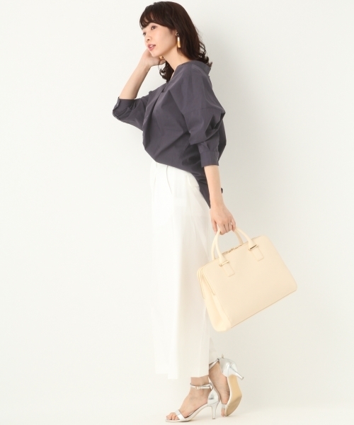 A part by（アパートバイ）の「【A4サイズOK】スクエア２WAYポケBAG　746515 （ショルダーバッグ・レディース・グレイッシュブルー/ブラック/アイボリー・FREE）」の16枚目の写真