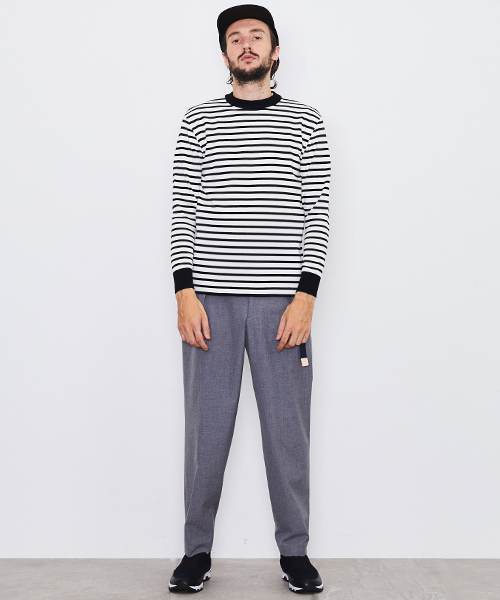 UNITED TOKYO（ユナイテッドトウキョウ）の「18Gミラノリブクルーネックプルオーバー（ニット/セーター・メンズ・ベージュ/ブルー/グレー/グリーン/ピンク/ブラック/マルチ/ブラウン/ダークグリーン・3/2/1）」の16枚目の写真