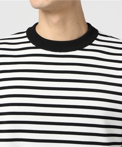 UNITED TOKYO（ユナイテッドトウキョウ）の「18Gミラノリブクルーネックプルオーバー（ニット/セーター・メンズ・ベージュ/ブルー/グレー/グリーン/ピンク/ブラック/マルチ/ブラウン/ダークグリーン・3/2/1）」の10枚目の写真