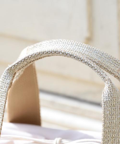 coen（コーエン）の「【7/13「ヒルナンデス！」放映】テープかごバッグ（かごバッグ・レディース・ブラック/ゴールド・FREE）」の5枚目の写真