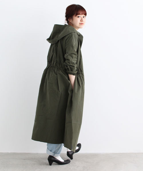Child Woman チャイルドウーマン の ナイロンエアーウォッシュ フードロングコート その他アウター Wear