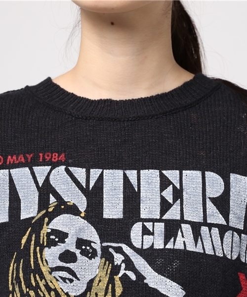 HYSTERIC GLAMOUR（ヒステリックグラマー）の「HYS REPORT pt プルオーバー（スウェット・レディース・ブルー/ブラック/ピンク・FREE）」の9枚目の写真