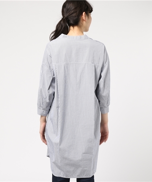 PAPILLONNER（パピヨネ）の「ストライプシャツ（シャツ/ブラウス・レディース・オフホワイト/ネイビー・FREE）」の5枚目の写真