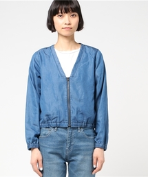 LBC | デニムジップブルゾン                 (ブルゾン)