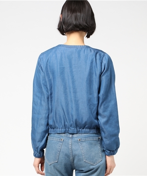 LBC（エルビーシー）の「デニムジップブルゾン                 （ブルゾン・レディース・ネイビー・MEDIUM/LARGE）」の3枚目の写真