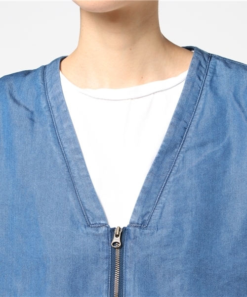 LBC（エルビーシー）の「デニムジップブルゾン                 （ブルゾン・レディース・ネイビー・MEDIUM/LARGE）」の5枚目の写真