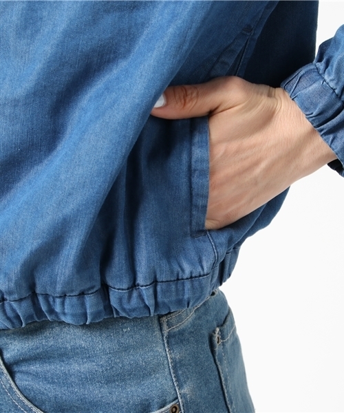 LBC（エルビーシー）の「デニムジップブルゾン                 （ブルゾン・レディース・ネイビー・MEDIUM/LARGE）」の7枚目の写真