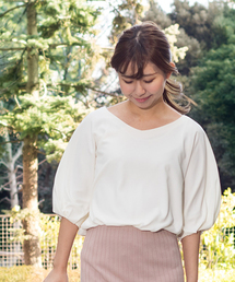 NATURAL BEAUTY BASIC | バルーンスリーブブラウス(シャツ/ブラウス)