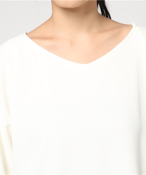 NATURAL BEAUTY BASIC（ナチュラルビューティーベーシック）の「バルーンスリーブブラウス（シャツ/ブラウス・レディース・ベージュ/ホワイト系その他・SMALL/MEDIUM）」の7枚目の写真